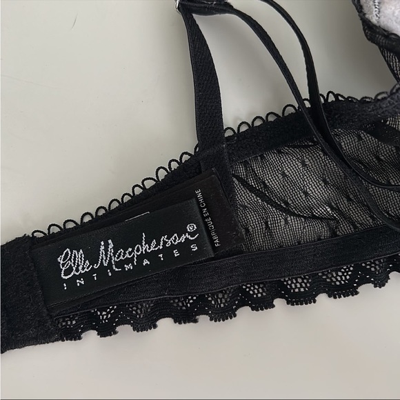 Elle Macpherson Intimates Black Padded Bra 34C - Picture 7 of 8